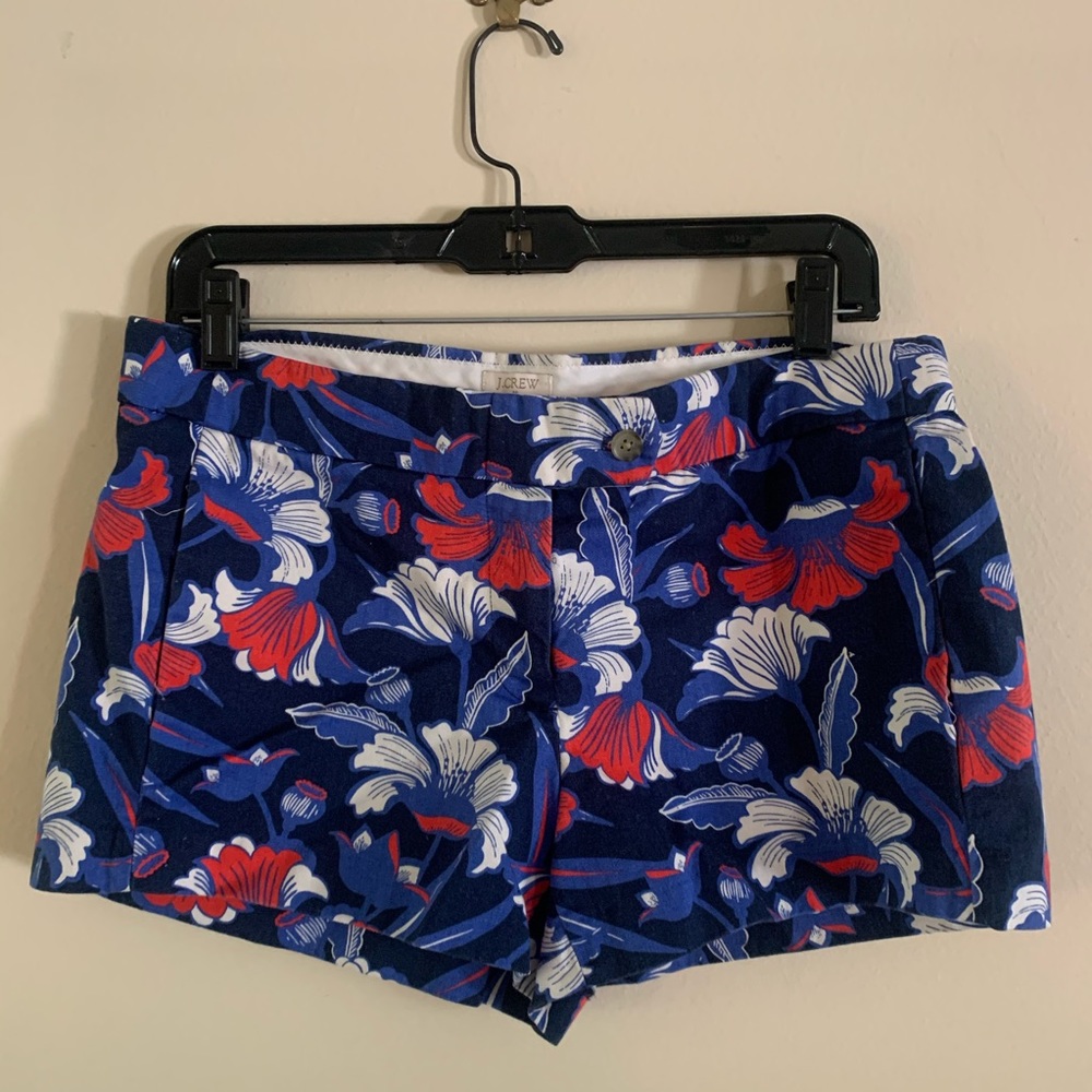 J. Crew Factory 3” chino floral shorts. Size 6